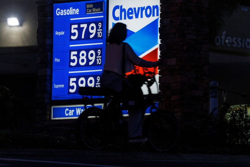 FILE PHOTO: Gasoline prices nearing record levels in California