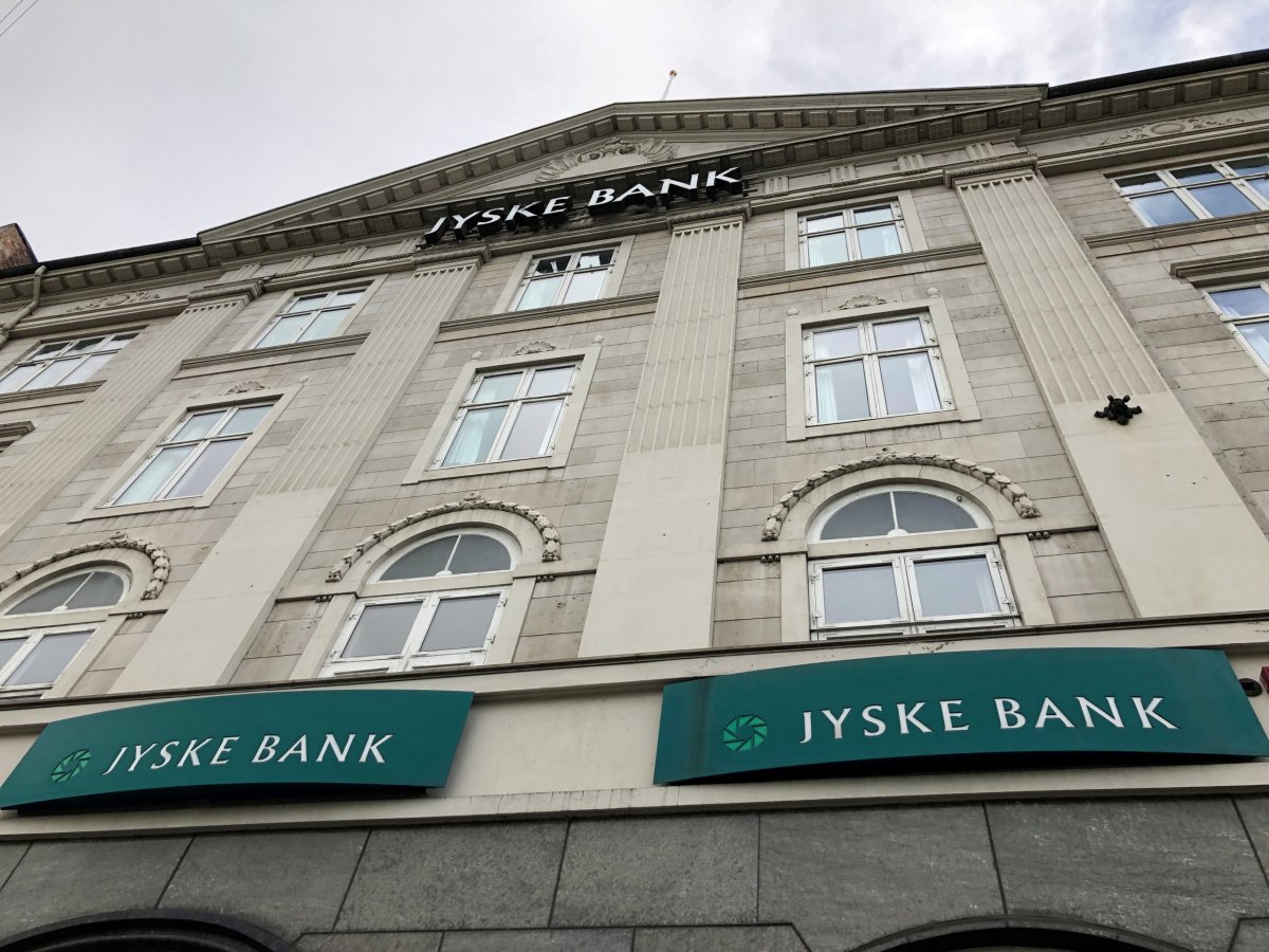 A Jyske Bank branch building in central Copenhagen