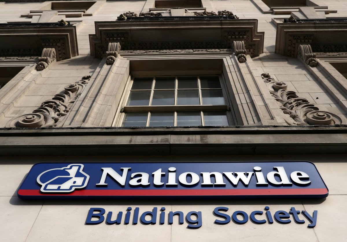 FILE PHOTO: Signage outside a Nationwide Building Society branch in