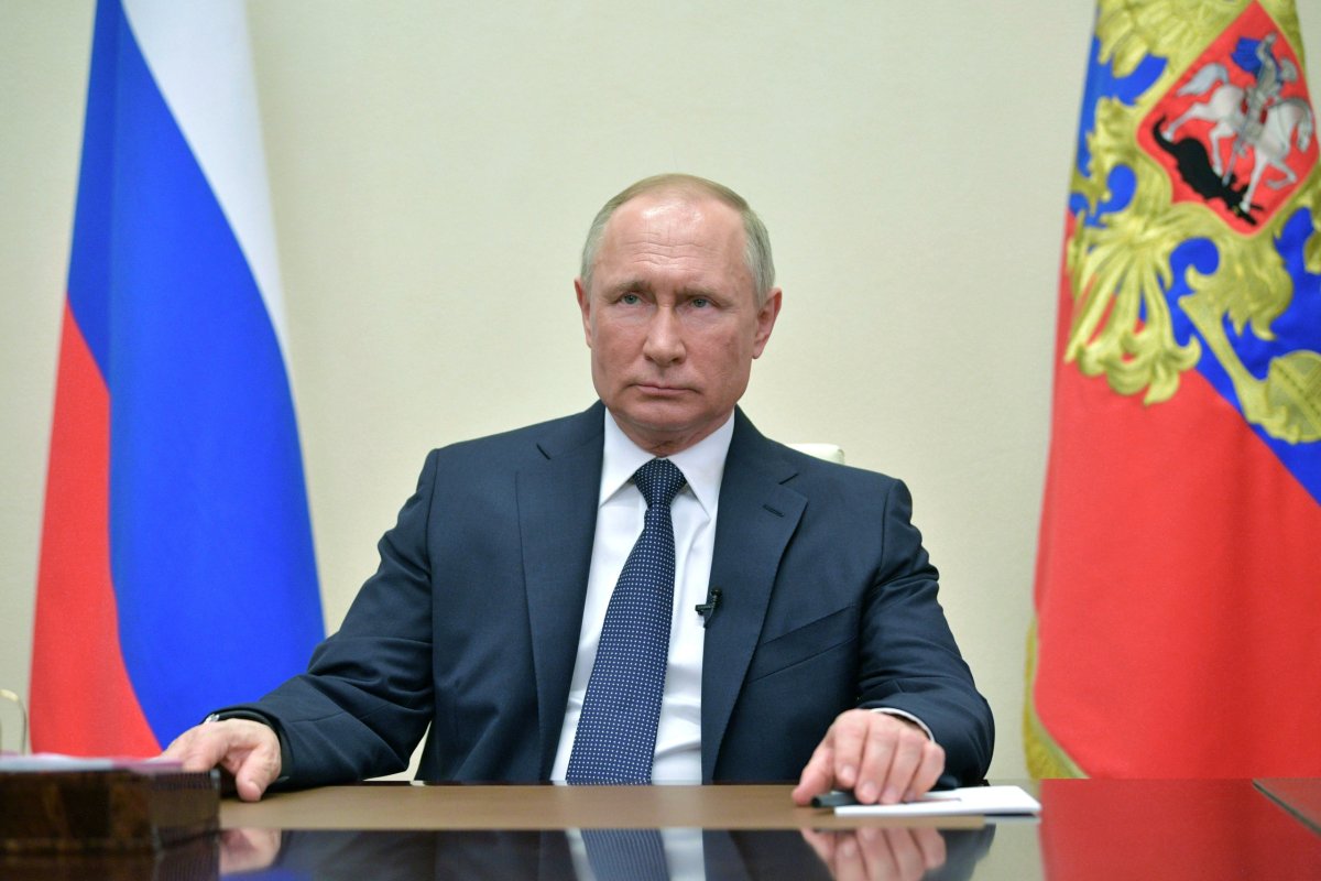 Russian President Putin delivers a televised address to the nation about