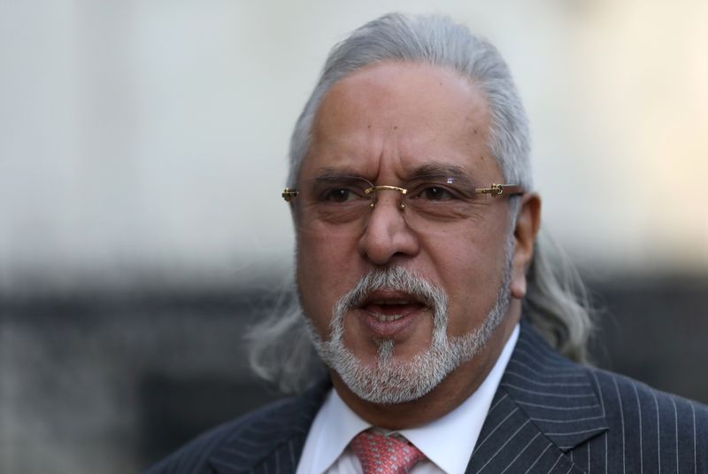 Indian businessman Vijay Mallya leaves the Royal Courts of Justice