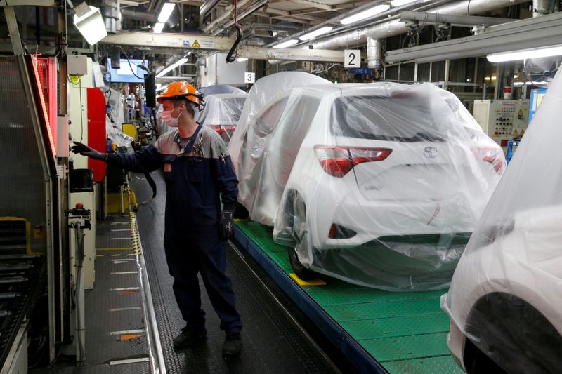 FILE PHOTO: Toyota Motor Manufacturing France resumes operations after five