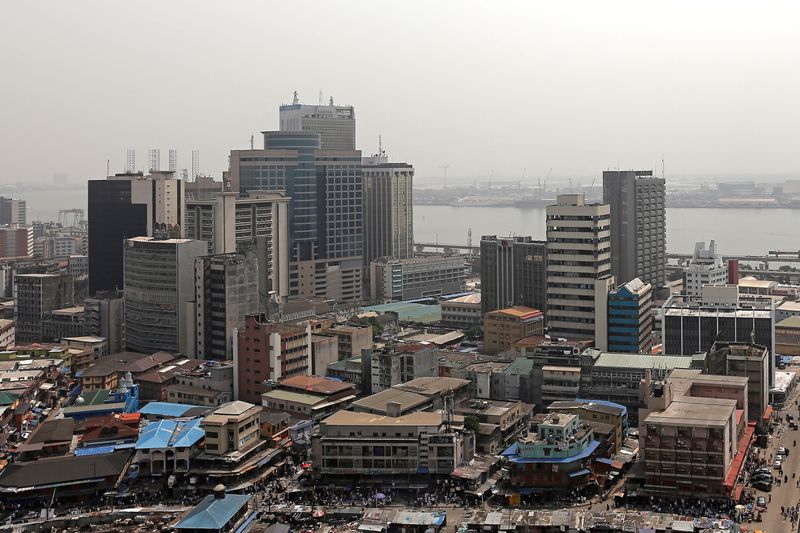 FILE PHOTO: A general view shows the central business district
