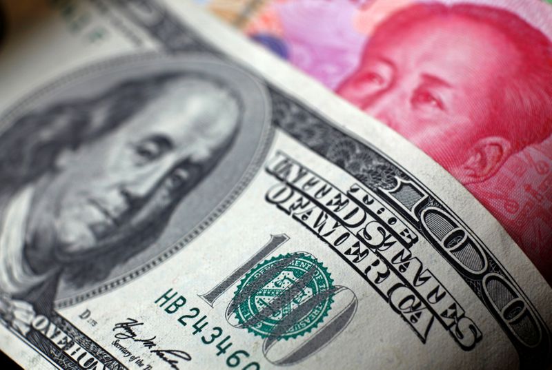 FILE PHOTO: File photo of a Chinese 100 yuan banknote