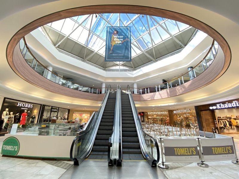 FILE PHOTO: Deserted Brent Cross shopping centre is seen in