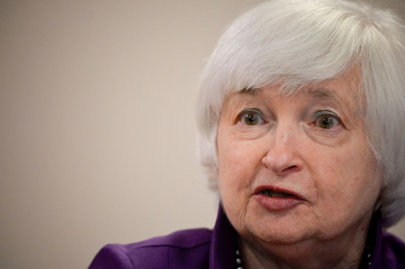 Federal Reserve Yellen participates in a roundtable discussion in Philadelphia