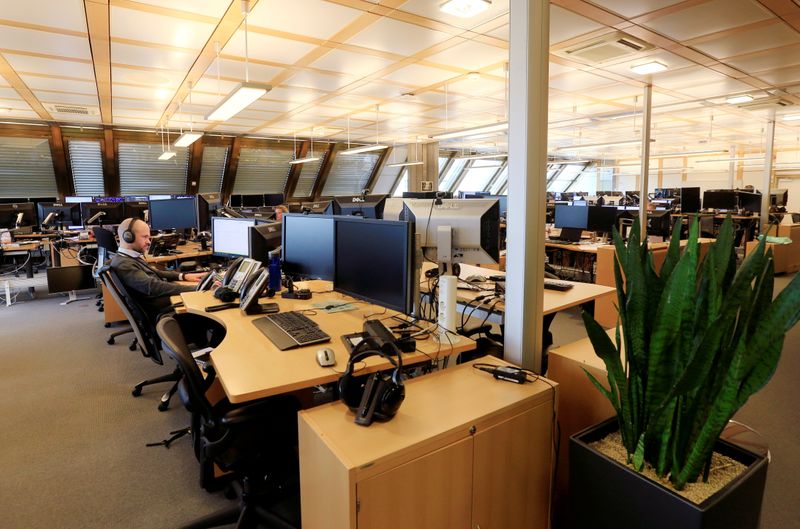 FILE PHOTO: The trading floor of Norges Bank Investment Management,