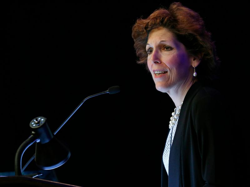 Cleveland Federal Reserve President and CEO Loretta Mester gives her