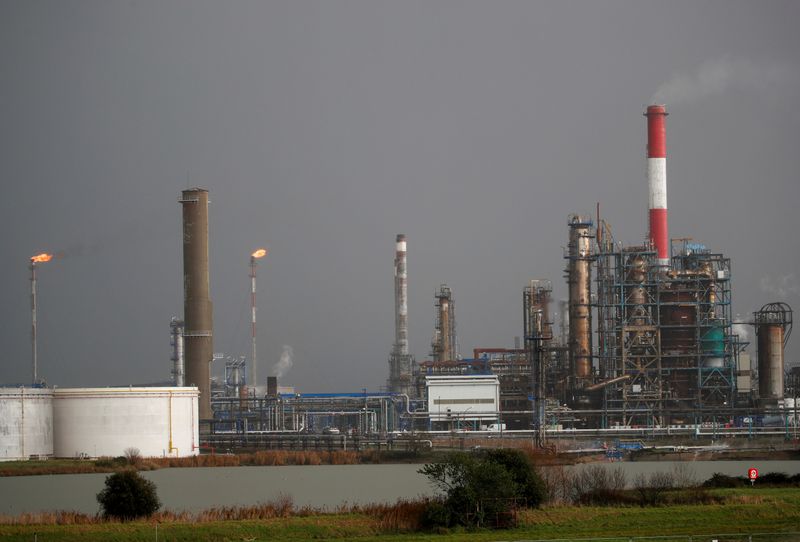 FILE PHOTO: A general view shows the French oil giant