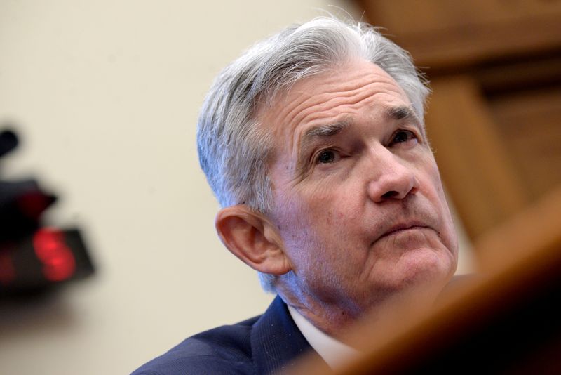 FILE PHOTO: Jerome Powell testifies before the House Financial Services