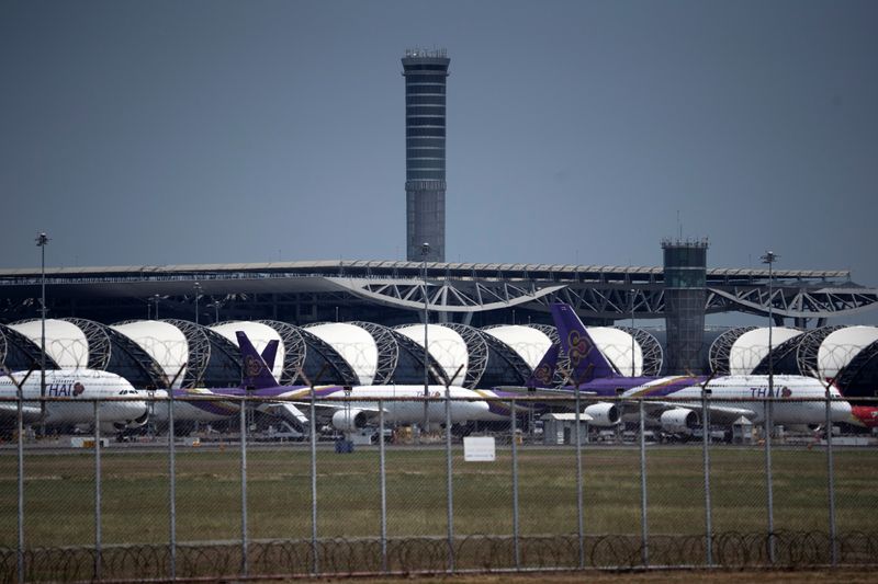 FILE PHOTO: Thailand suspends incoming passenger flights to fight coronavirus