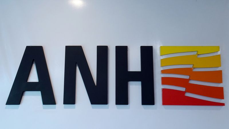 Logo of Colombia’s National Hydrocarbons Agency (ANH), is seen in
