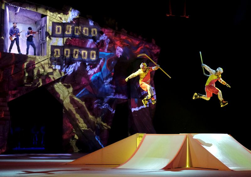 FILE PHOTO: Artists perform during Cirque du Soleil’s Crystal show