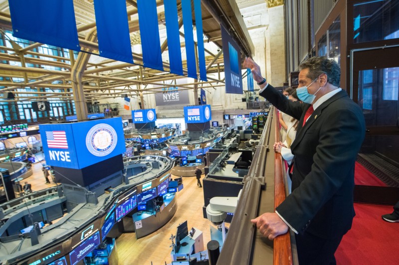 New York Stock Exchange opens during COVID-19