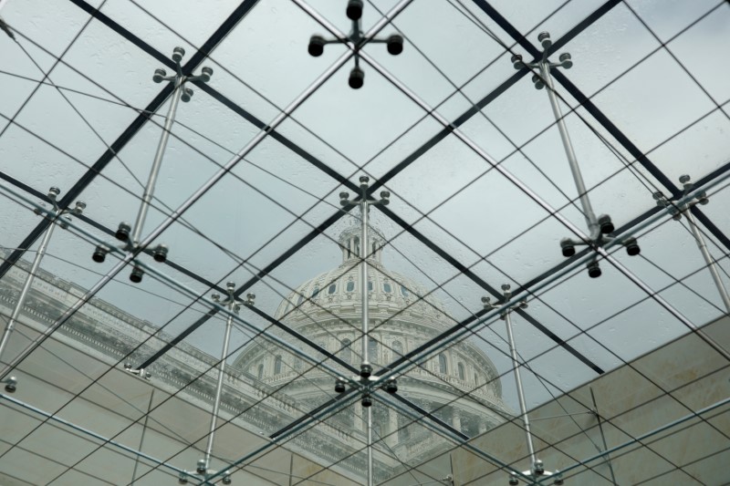 The U.S. Capitol Building, following a Senate vote on the