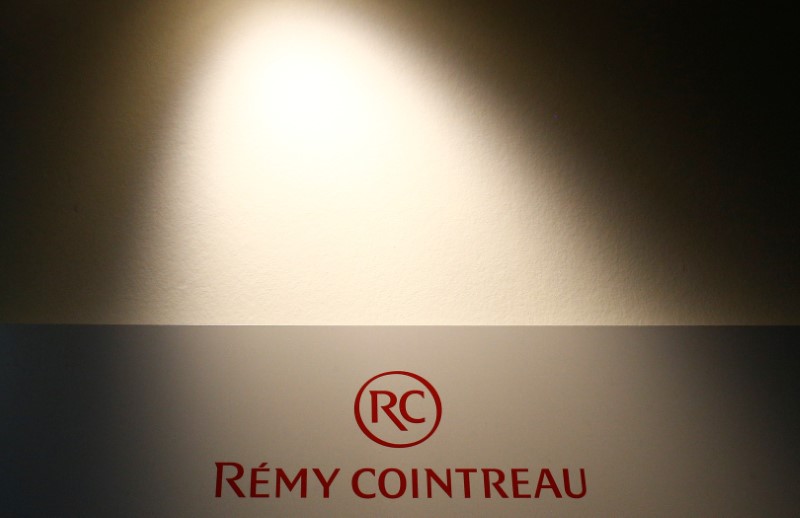 The logo of Remy Cointreau SA is pictured in the