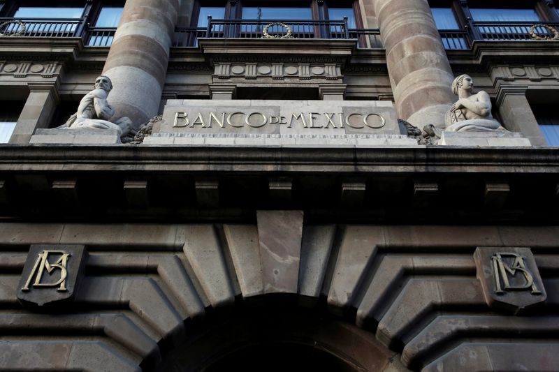 The logo of Mexico’s Central Bank (Banco de Mexico) is