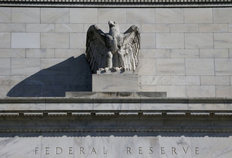 Federal Reserve Board building on Constitution Avenue is pictured in