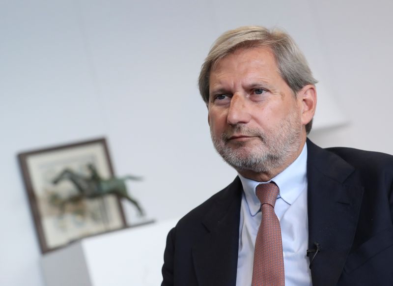 European Commissioner for Budget and Administration Johannes Hahn is seen
