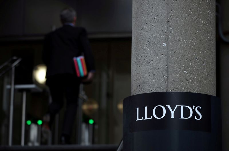 FILE PHOTO: Man enters the Lloyd’s of London building in