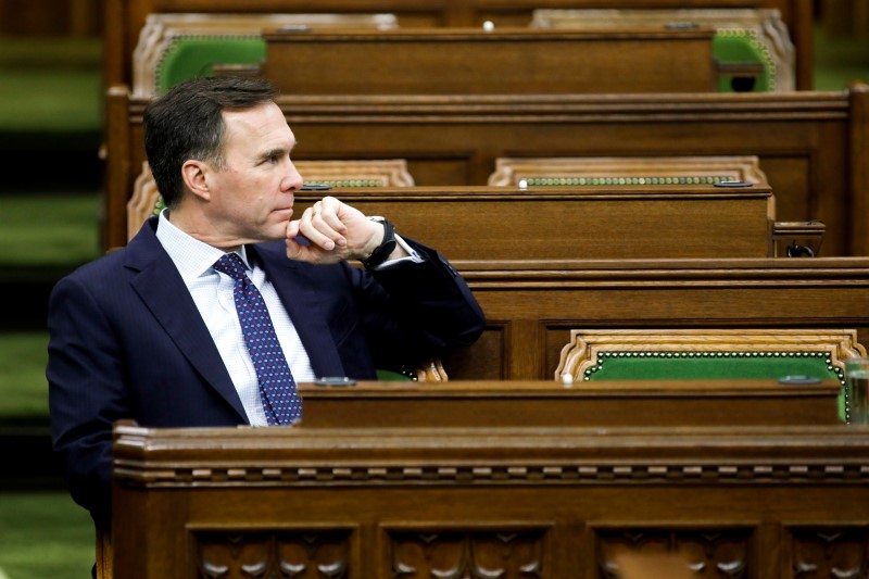 FILE PHOTO: Canada’s Minister of Finance Bill Morneau waits for