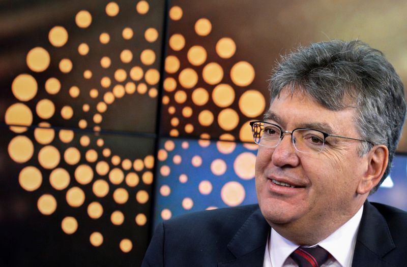 Colombia’s Finance Minister Mauricio Cardenas speaks during an interview with
