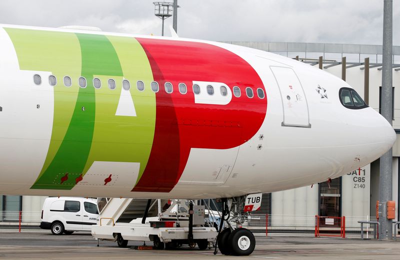 FILE PHOTO: An Airbus of TAP Air Portugal Airlines is