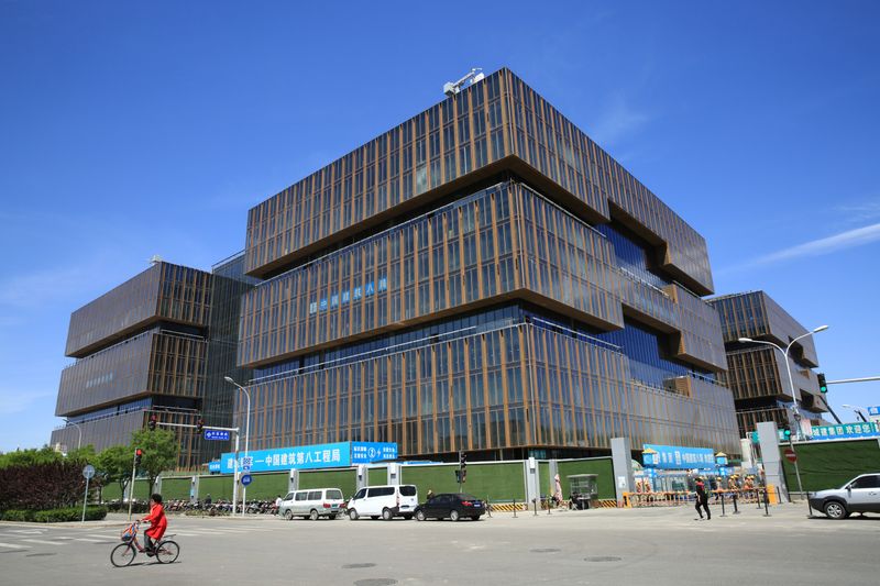 FILE PHOTO:  The headquarters of Asian Infrastructure Investment Bank