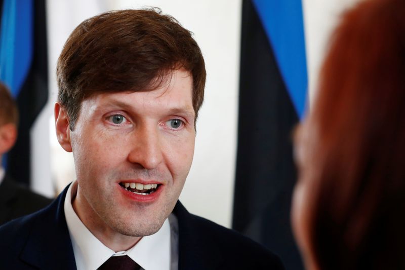 FILE PHOTO: Estonia’s Finance Minister Martin Helme of far-right EKRE