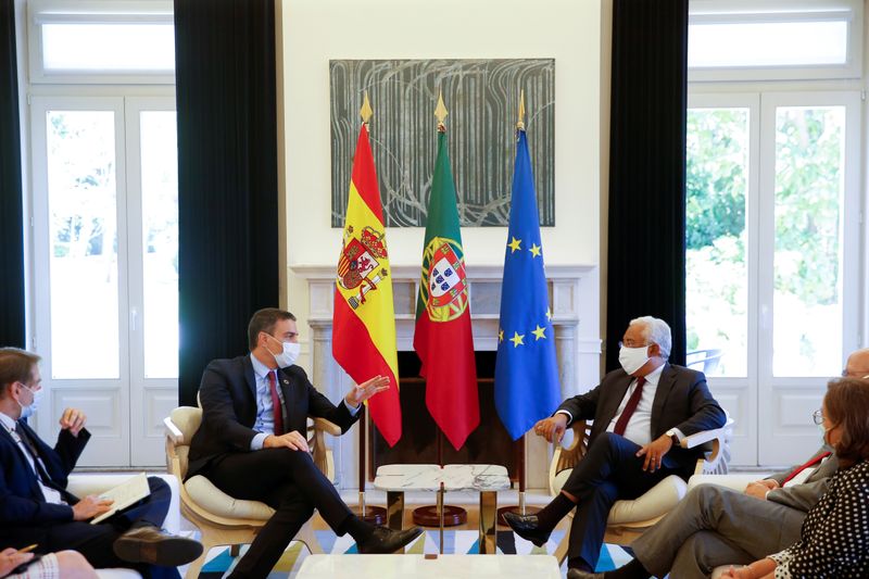 Spanish PM Sanchez meets Portuguese PM Costa at Sao Bento