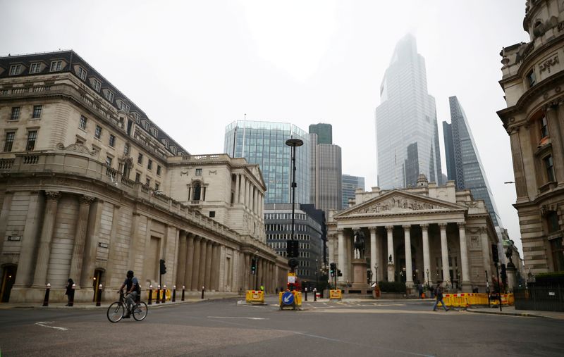 FILE PHOTO: A general view of The Bank of England