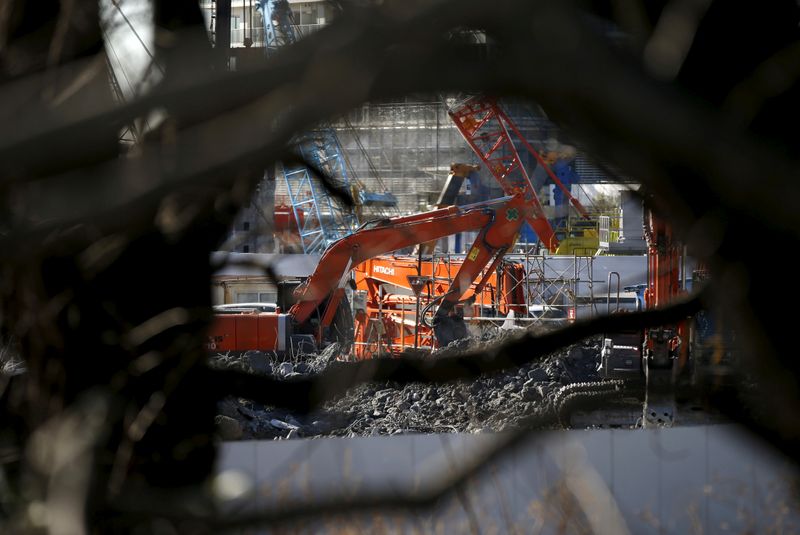 FILE PHOTO: Heavy machinery are seen at a construction site