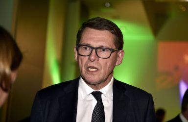 Centre Party’s presidential candidate Matti Vanhanen is seen during his