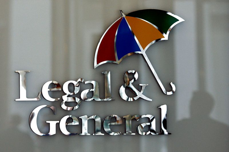 The logo of Legal & General insurance company is seen
