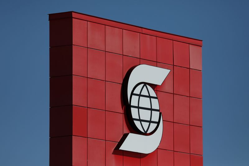 A Bank of Nova Scotia logo is seen outside of