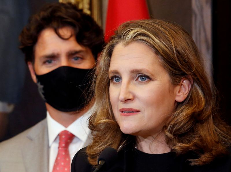 FILE PHOTO: Deputy Prime Minister and Finance Minister  Freeland