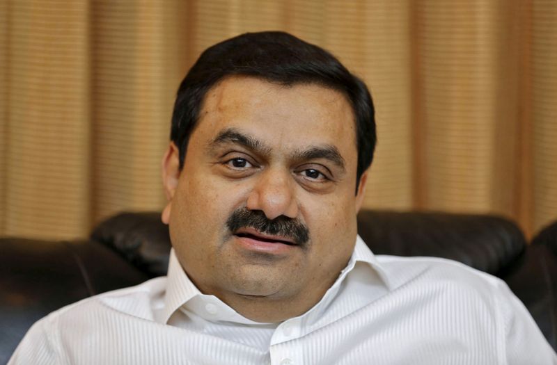 File photo of Indian billionaire Adani speaking during an interview