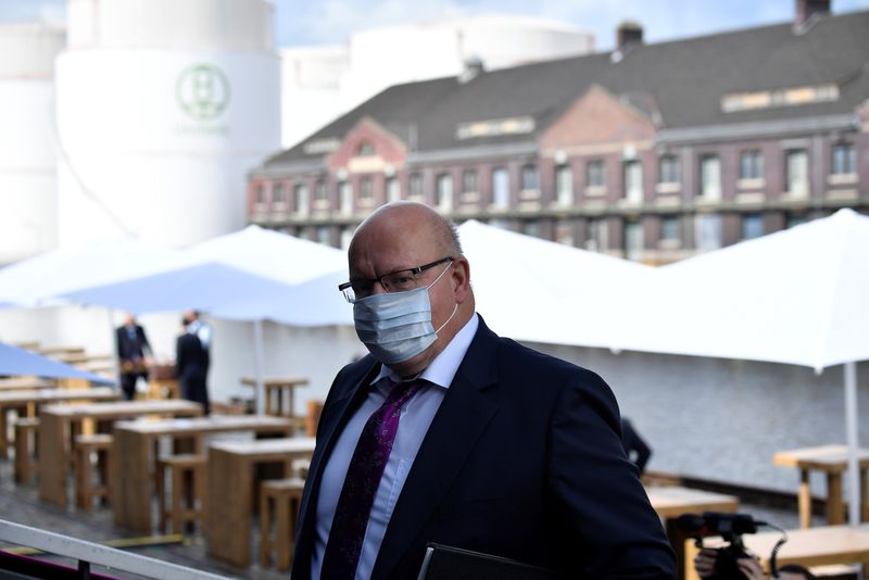German Economy Minister Peter Altmaier arrives for a meeting with