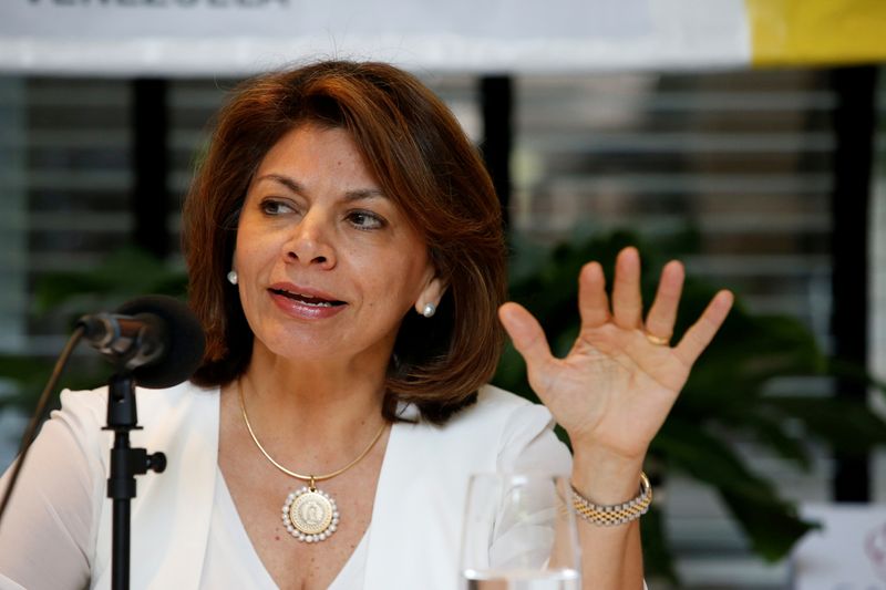 FILE PHOTO: Costa Rica’s former President Laura Chinchilla speaks during