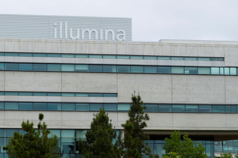 A new office building housing genetic research company Illumina is