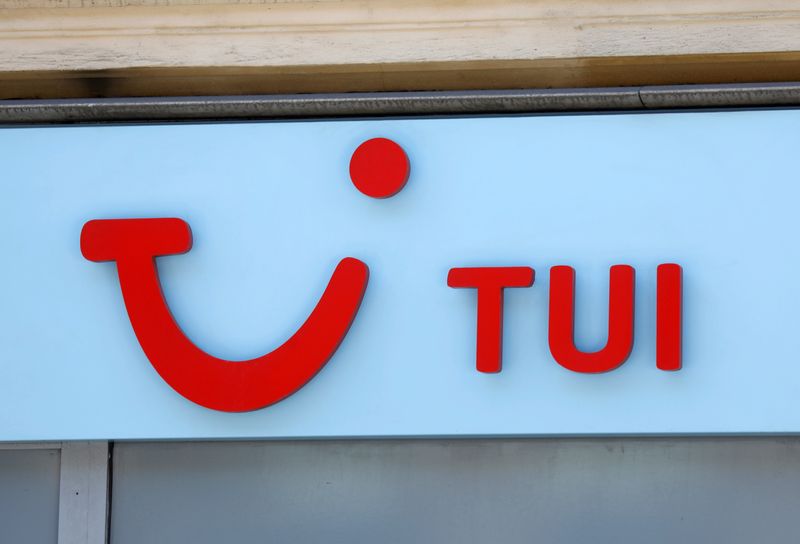 FILE PHOTO: Logo of Germany-based travel company TUI
