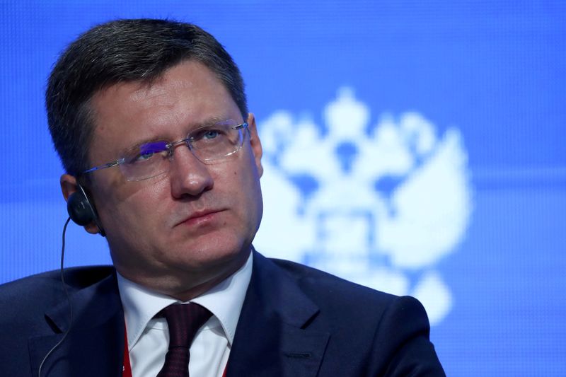 FILE PHOTO: Russian Energy Minister Alexander Novak attends the Energy