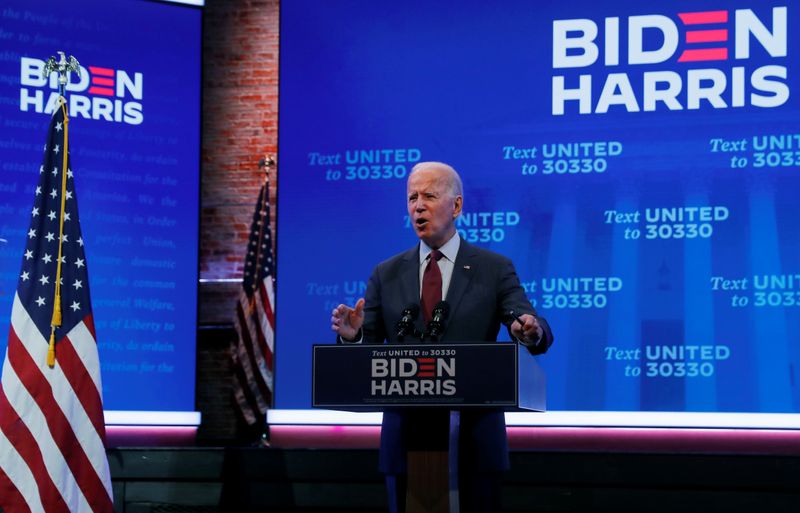 U.S. Democratic presidential candidate and former Vice President Joe Biden