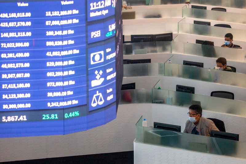 Philippine Stock Exchange amid the coronavirus outbreak