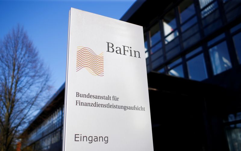 The logo of Germany’s Federal Financial Supervisory Authority BaFin (Bundesanstalt