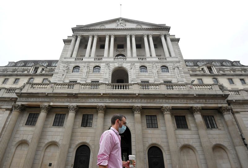 FILE PHOTO: The Bank of England is seen in the