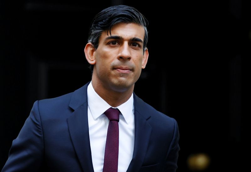 Britain’s Chancellor of the Exchequer Rishi Sunak is seen at