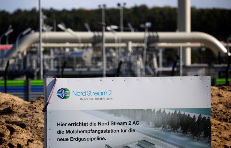 Nord Stream 2 land fall facility in Lubmin