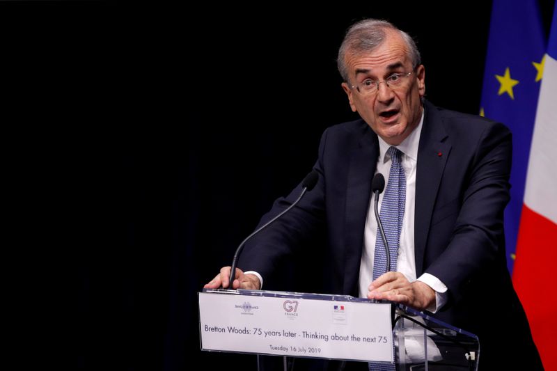 FILE PHOTO: Governor of the Bank of France Francois Villeroy
