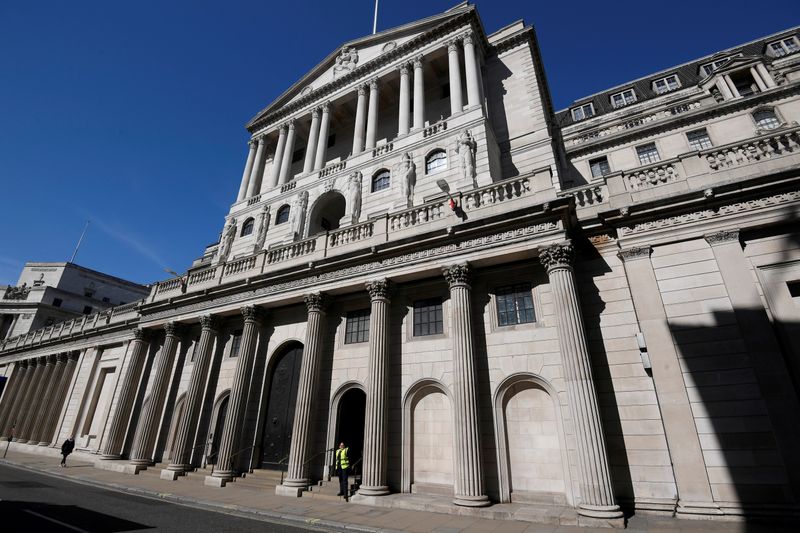 FILE PHOTO: The Bank of England in London, Britain